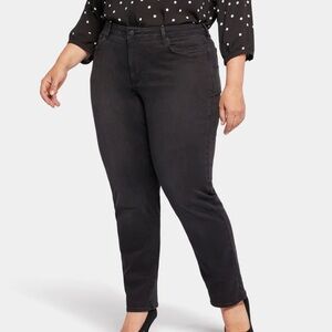 NYDJ Emma Relaxed in Legend Black denim jeans size 18W plus size